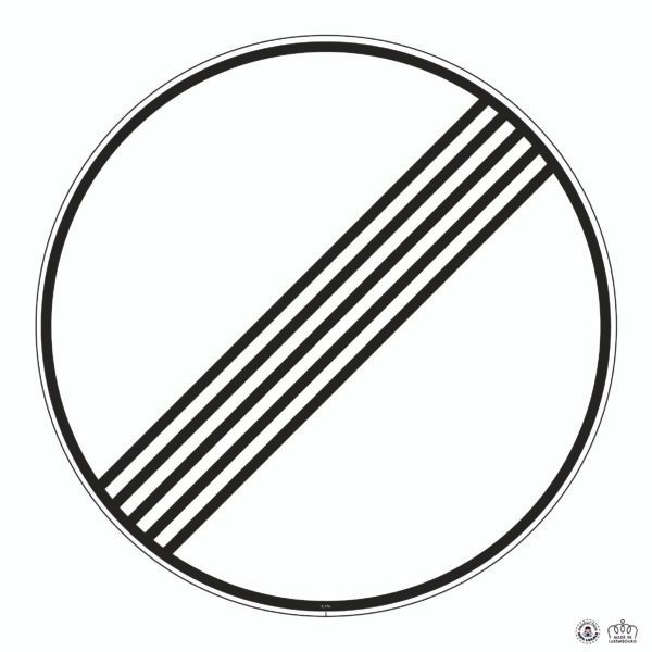 C,17a Fin de toutes les interdictions précédemment signalées, imposées aux véhicules en mouvement