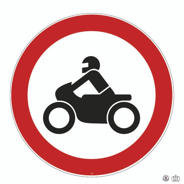 C,3b Interdiction d’accès aux conducteurs de motocycles