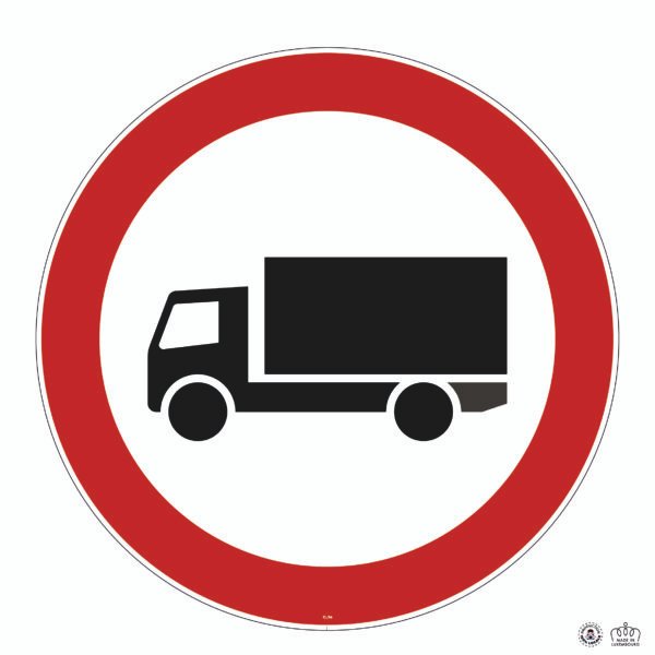 C,3e Accès interdit aux véhicules affectés au trans- port de marchandises