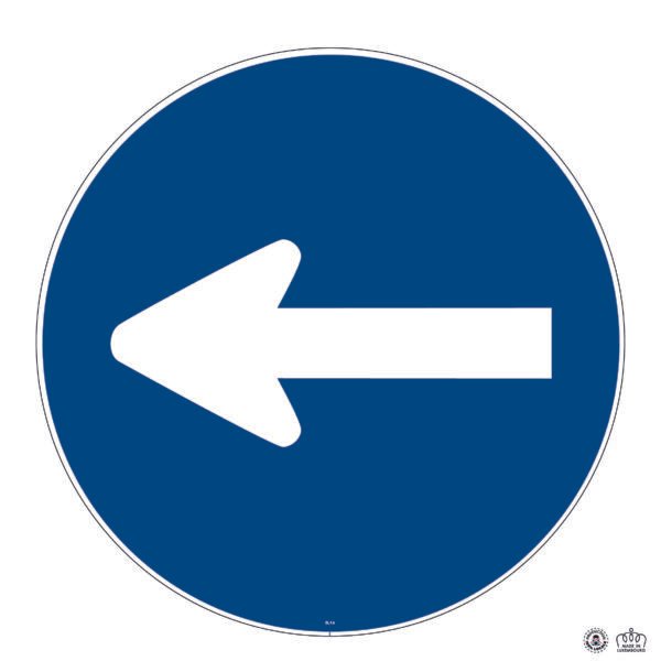 D,1a Obligation de tourner à gauche