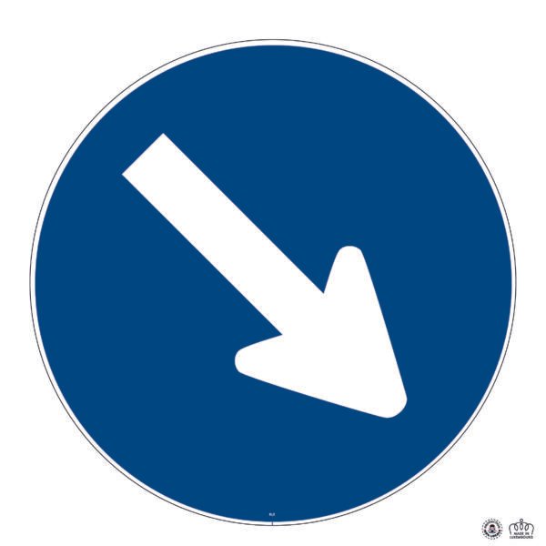 D,2 Contournement obligatoire par la droite