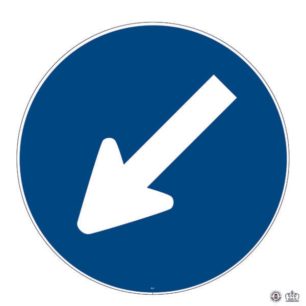 D,2 Contournement obligatoire par la gauche