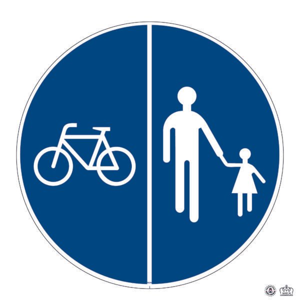 D,5a Chemin obligatoire pour cyclistes et piétons