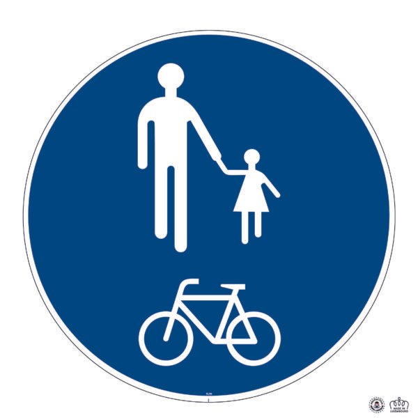 D,5b Chemin obligatoire pour cyclistes et piétons