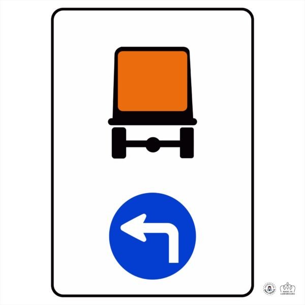 D,12 Direction obligatoire pour les véhicules transportant des marchandises dangereuses – Image 4
