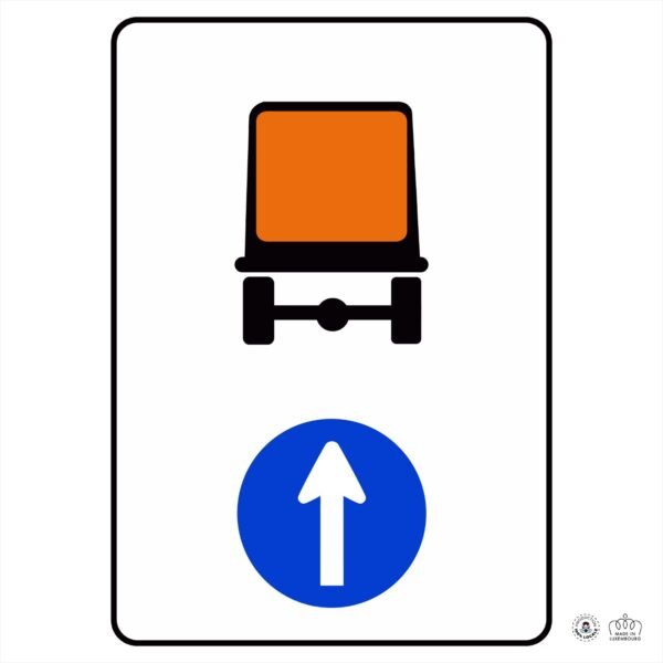 D,12 Direction obligatoire pour les véhicules transportant des marchandises dangereuses – Image 3