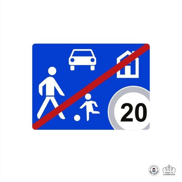 E,25b Fin de zone résidentielle.