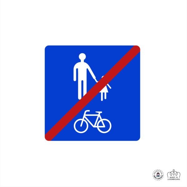 F,20aa / F,20ba Fin de chemin conseillé pour cyclistes et piétons – Image 3