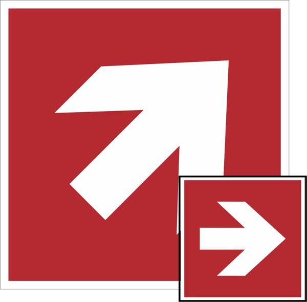 A045R / A090R - Flèche directionnelle 45°/90°, vers la droite