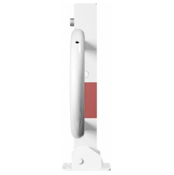 Barrière de stationnement rabattable avec serrure triangulaire – Image 3