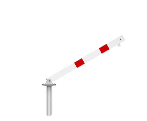 Poteau battant, rouge/blanc
