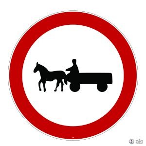 C,3h Accès interdit aux conducteurs de véhicules à traction animale_Plan de travail 1