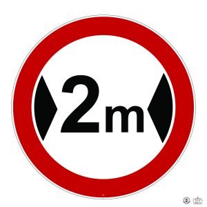 C,5 Accès interdit aux aux véhicules ayant une largeur totale supérieure à ... m_Plan de travail 1