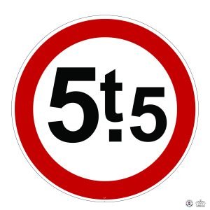 C,7 Accès interdit aux véhicules ayant un poids en charge supérieur à... m_Plan de travail 1