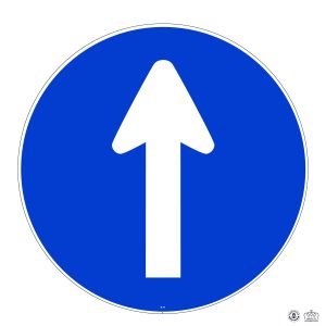 D,1a Direction obligatoire à intersection tout droit_Plan de travail 1