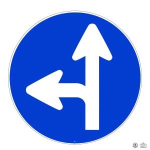 D,1a Directions obligatoires à tout droit ou à gauche_Plan de travail 1