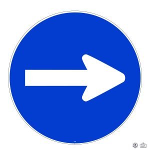 D,1a Obligation de tourner à droite_Plan de travail 1