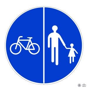 D,5a Chemin obligatoire pour cyclistes et piétons_Plan de travail 1