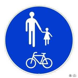 D,5b Chemin obligatoire pour cyclistes et piétons_Plan de travail 1